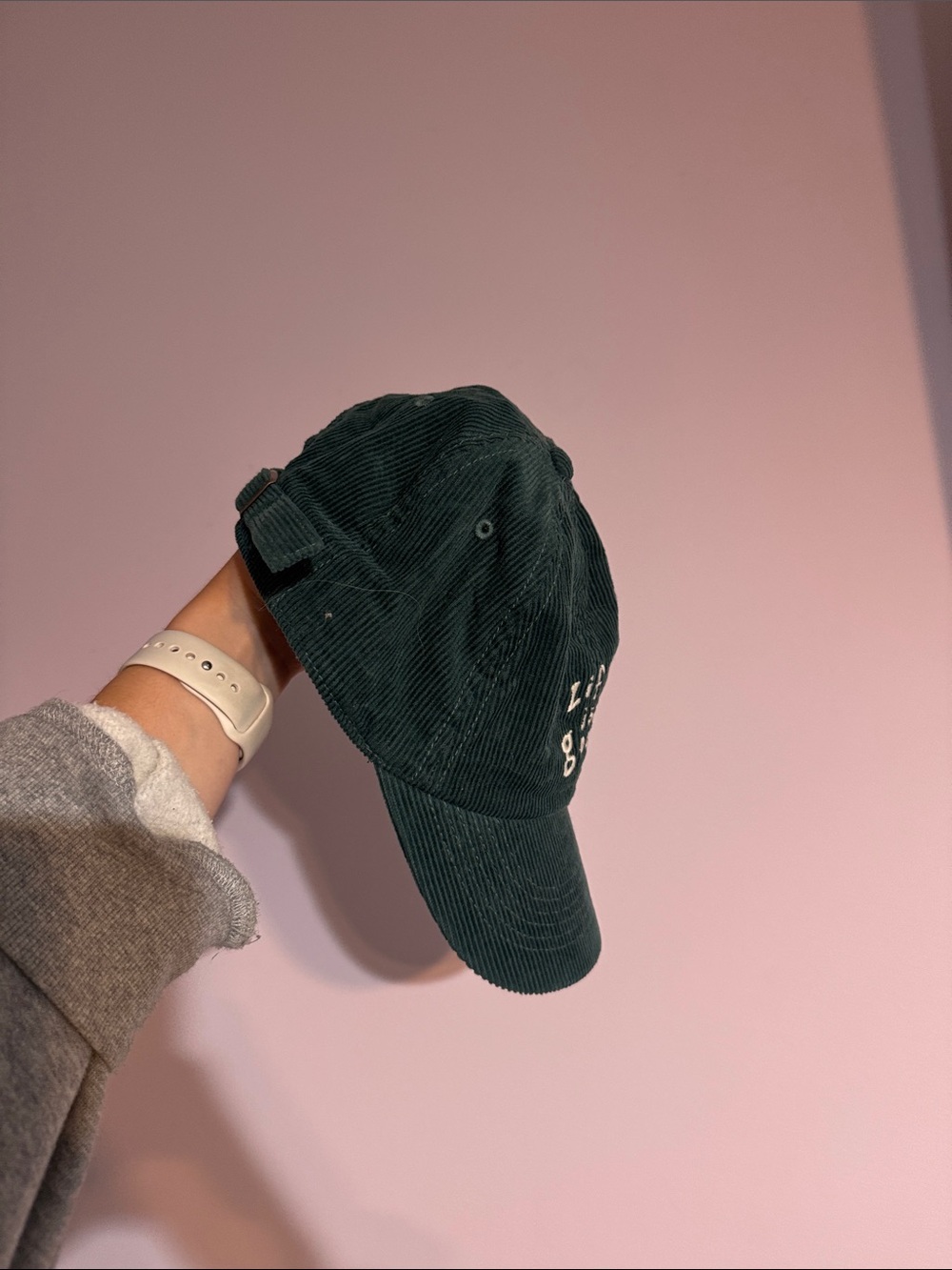 Life Is Good Dark Green Corduroy Baseball Cap - Picture 3 of 6